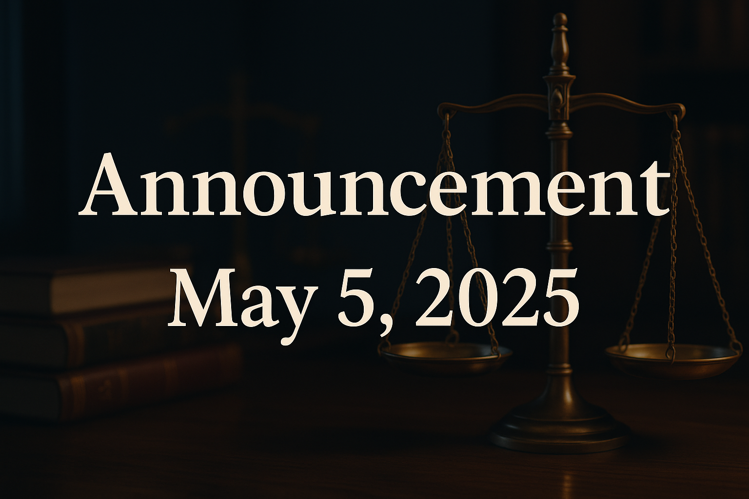 May 5, 2025: Announcement - Bates Law Firm Law school legal blog