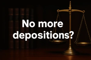 No more depositions?